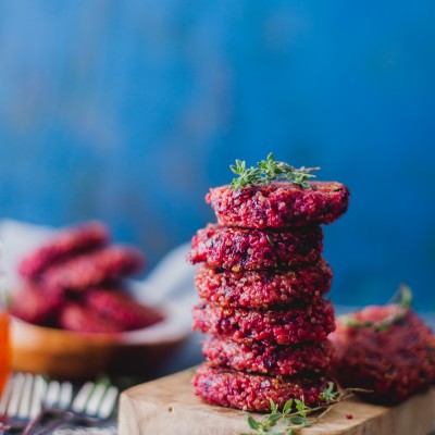 Beetroot Herb Quinoa Fritters - Recipe